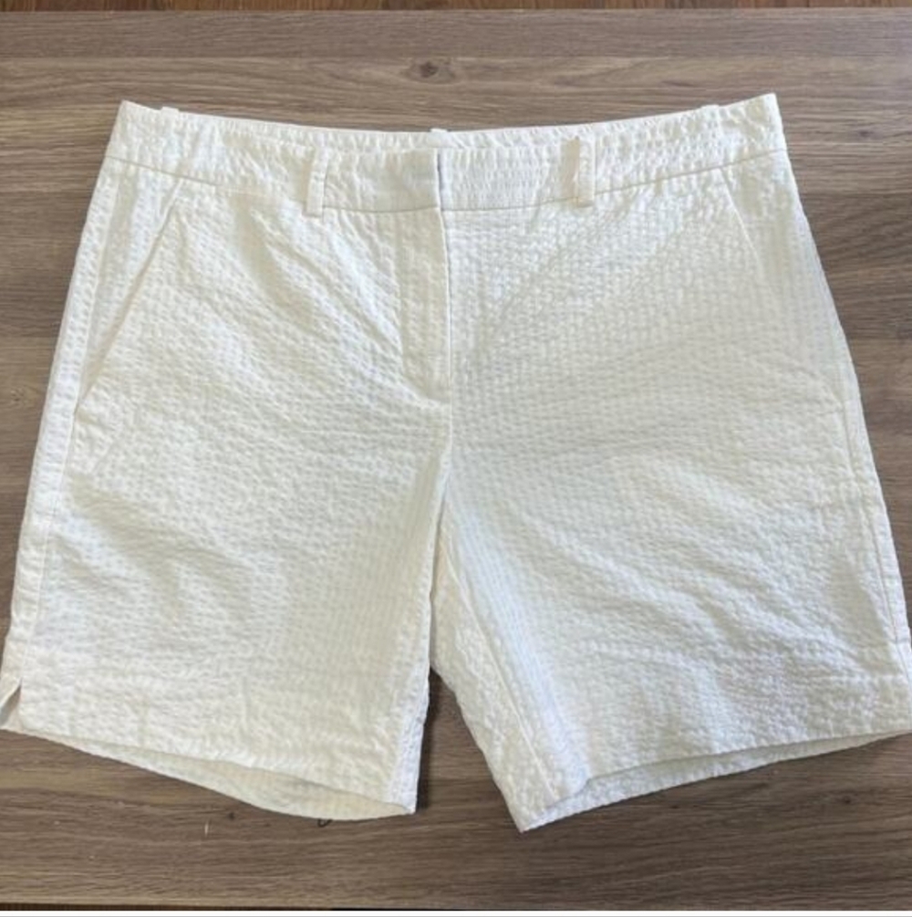 Theory Ediena Sea Island Shorts Sz 6 - Picture 2 of 11